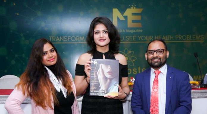 Dr. Prabhu Mishra speaking at the launch of Cosmostem Institute of Regenerative Aesthetic Medicine